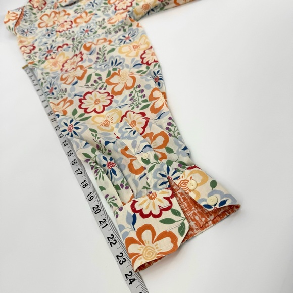 Burma Bibas Vintage 70’s Retro Floral Button Down Shirt - Picture 6 of 12